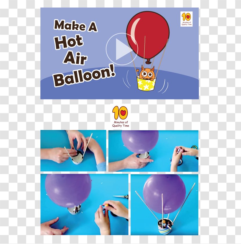 Balloon Rocket Hot Air Paper Plastic - Text - Kids Transparent PNG