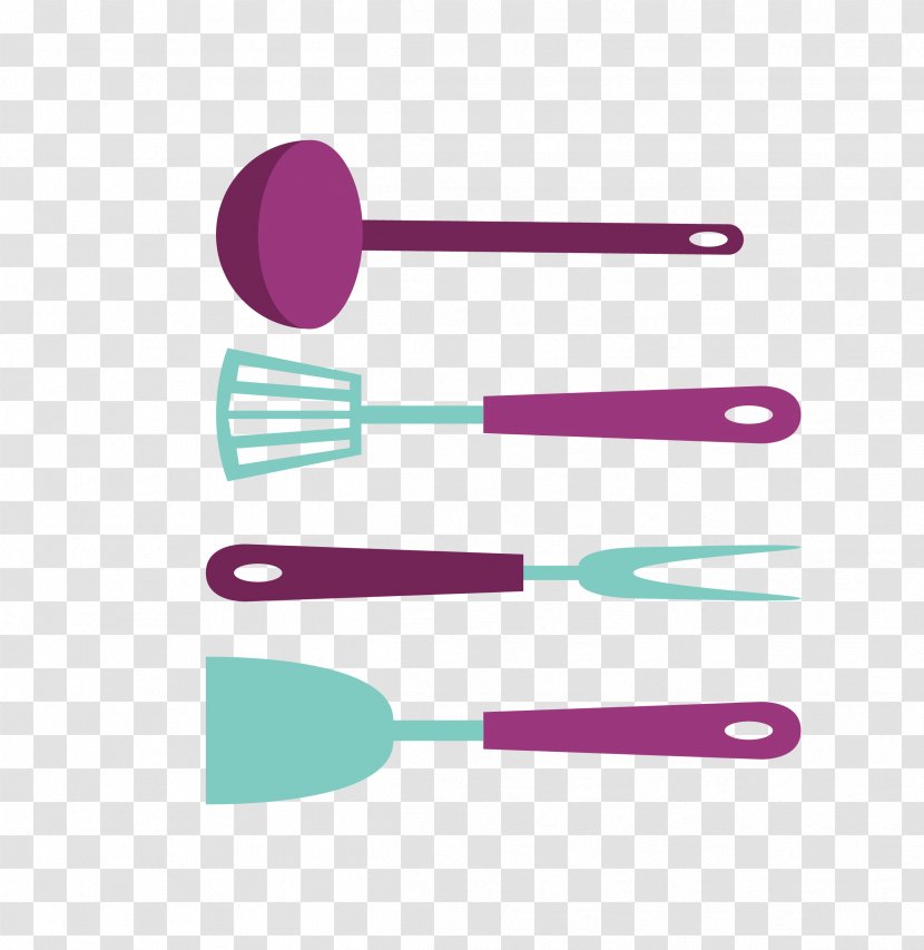 Spoon Shovel - Pink - Vector Color Transparent PNG