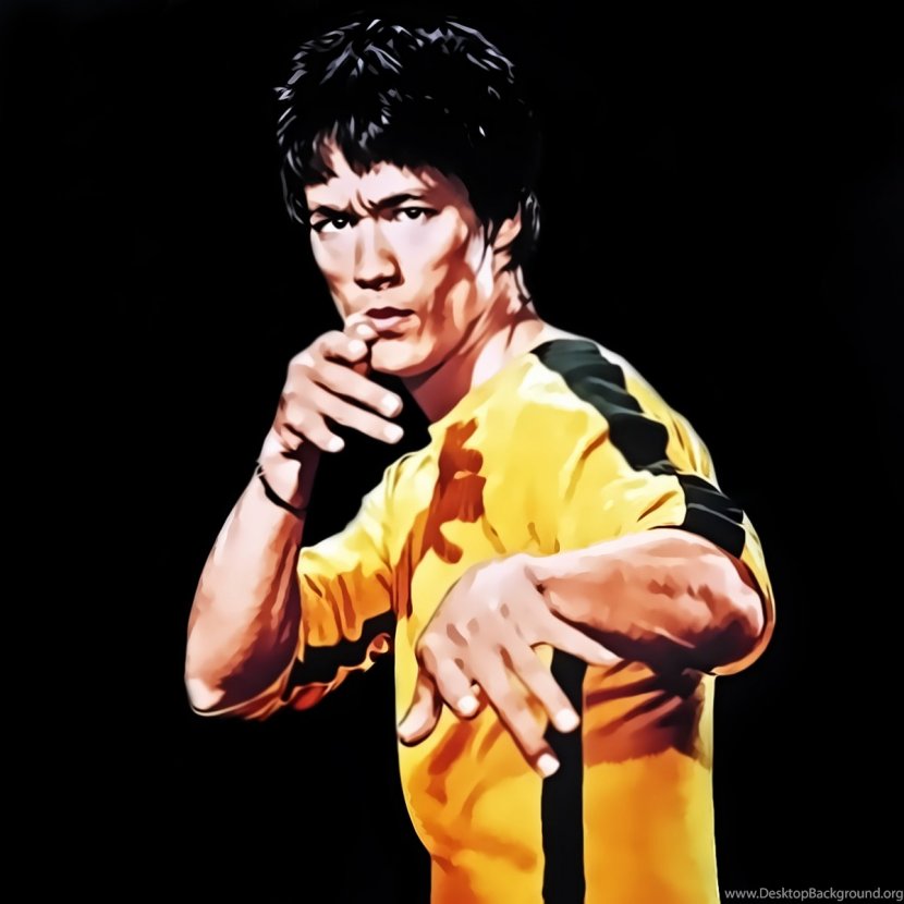 Bruce Lee The Big Boss Painting Art Desktop Wallpaper - Frame Transparent PNG