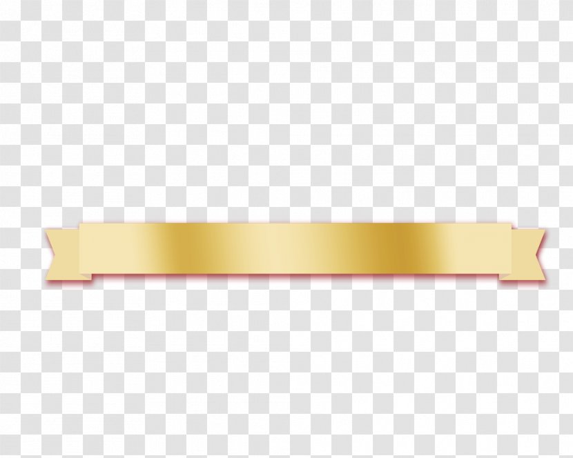Rectangle Yellow - Gradient Golden Ribbon Transparent PNG