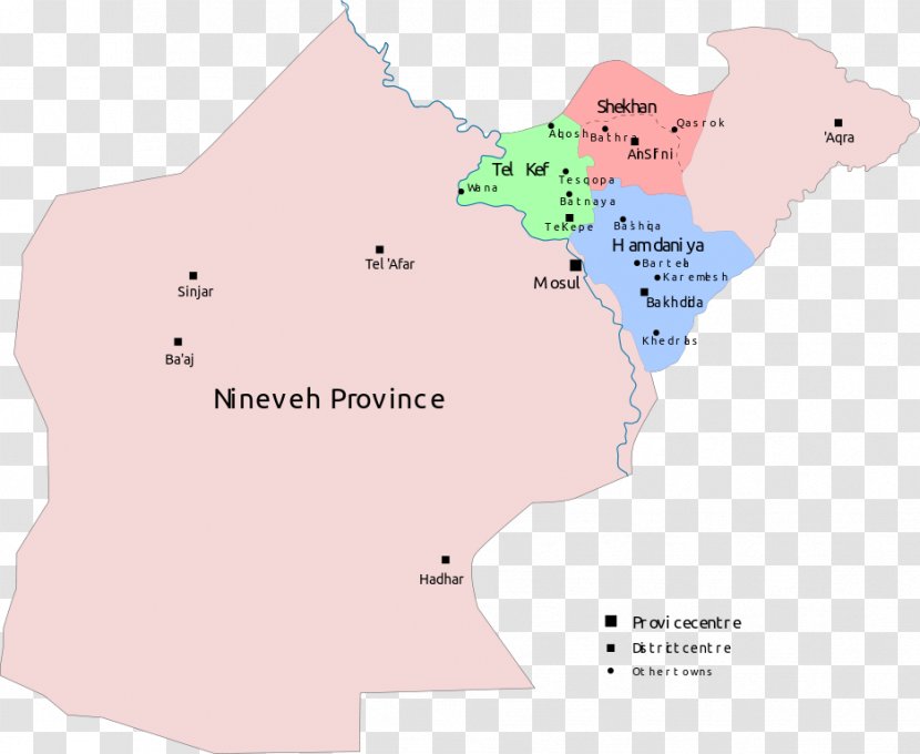 Nineveh Plains Mosul Assyria Map - Battle Of Transparent PNG
