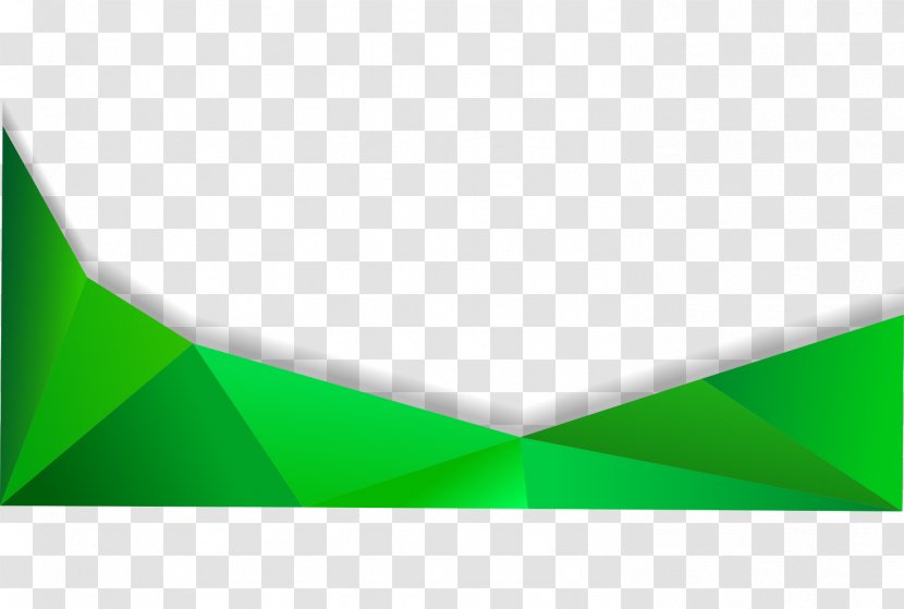 Triangle Green Pattern - Vector Irregular Label 3d Perspective Transparent PNG