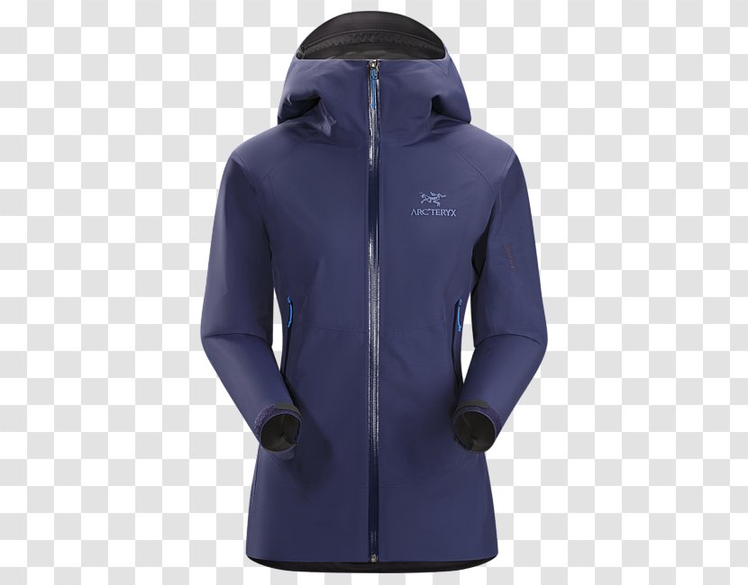 Jacket Arc'teryx Hoodie Gore-Tex Clothing - Cobalt Blue - Shell Transparent PNG