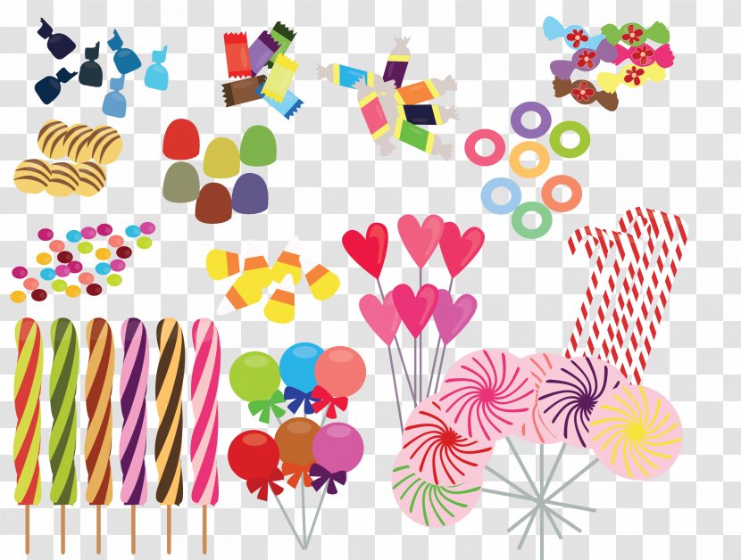 Cupcake Gumdrop Lollipop Candy Clip Art - Vector Transparent PNG