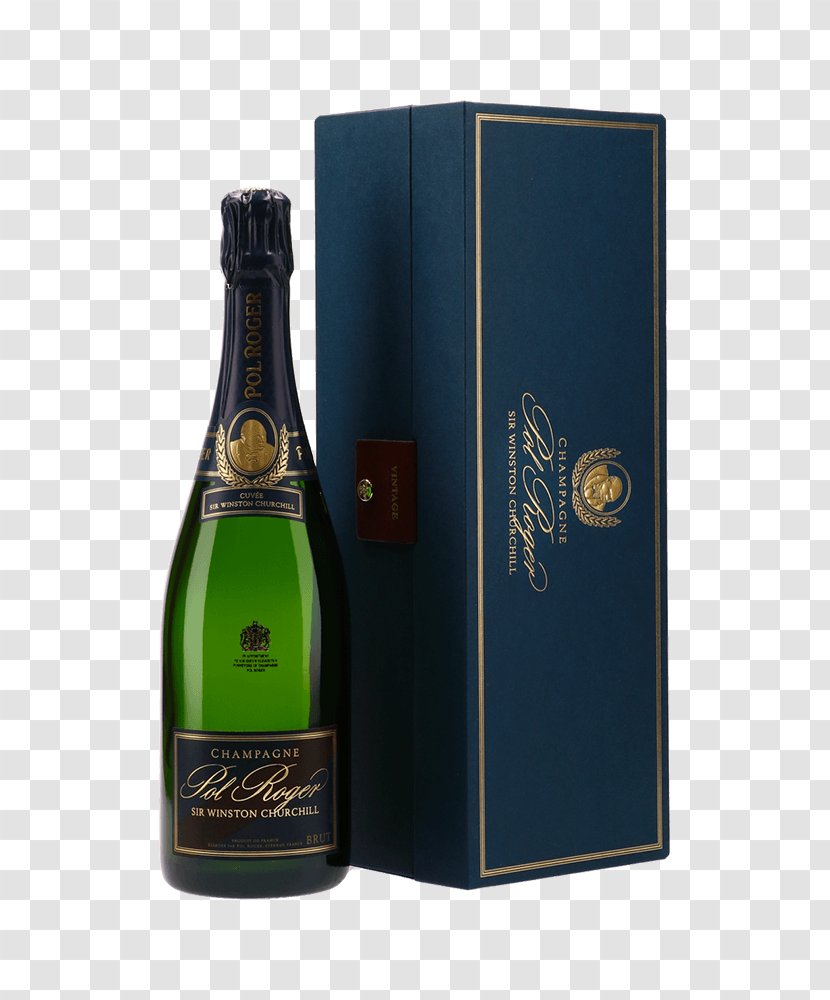 Champagne Wine Millesima Pol Roger Cuvée - Alcoholic Beverage - Winston-churchill Transparent PNG