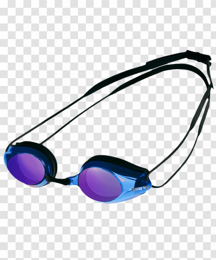 Arena Goggles Swimming White Blue - Purple Transparent PNG