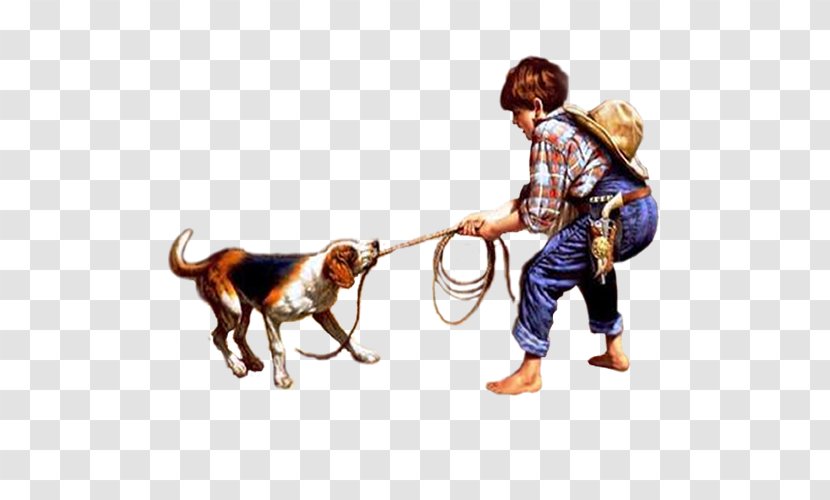 Dog Leash Canidae Carnivora Art - Carnivoran - Children Playing Transparent PNG