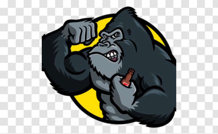 Gorilla Drawing Sherman Oaks - Mammal - Bodybuilding Transparent PNG