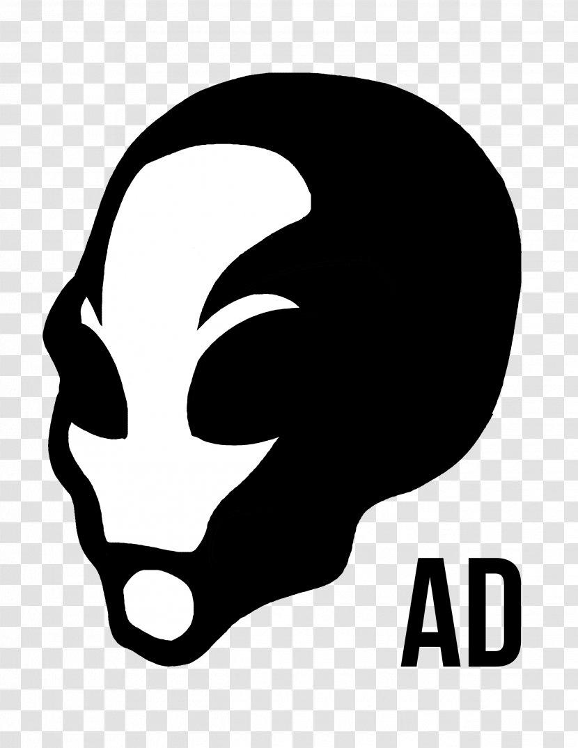 Hoodie Nose Silhouette Black Clip Art - Alien Abduction Transparent PNG
