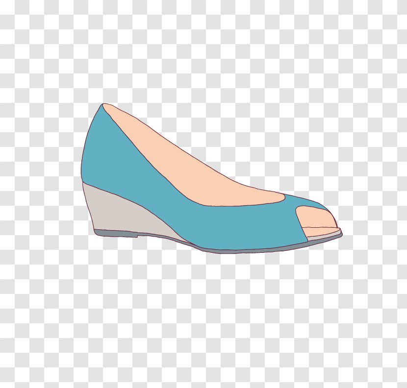 Blue Sandal Shoe Ballet Flat - Overtime - Sandals Transparent PNG