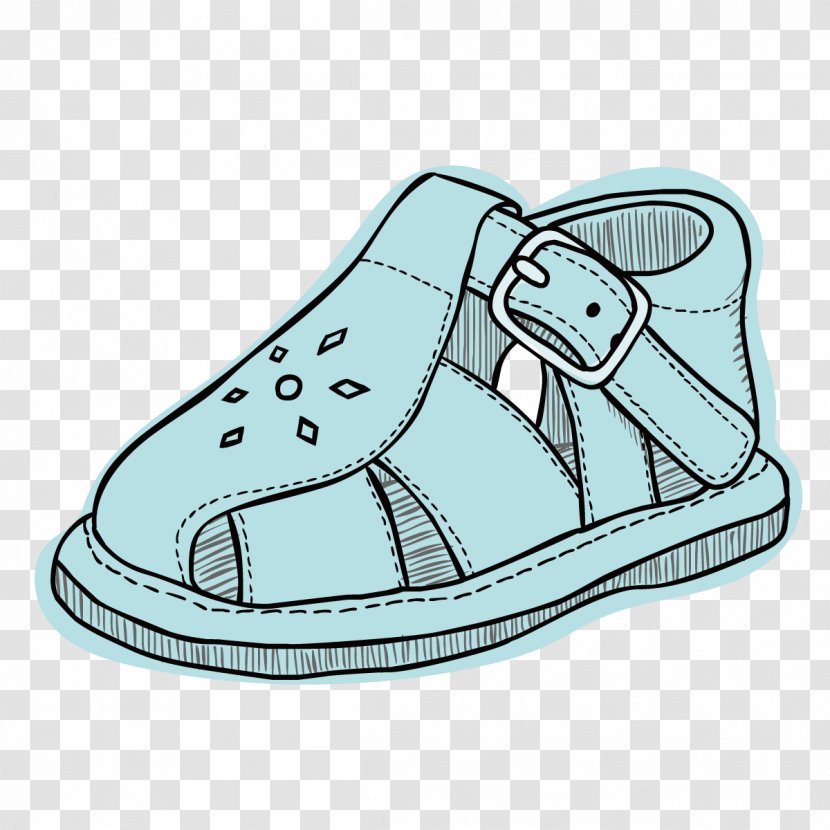 Shoe Infant Drawing Clothing - Vector Baby Sandals Transparent PNG