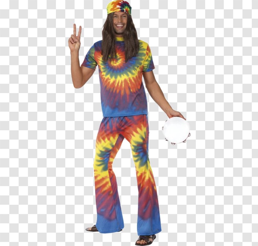 1960s Tie-dye Bell-bottoms Costume Party - Headgear Transparent PNG