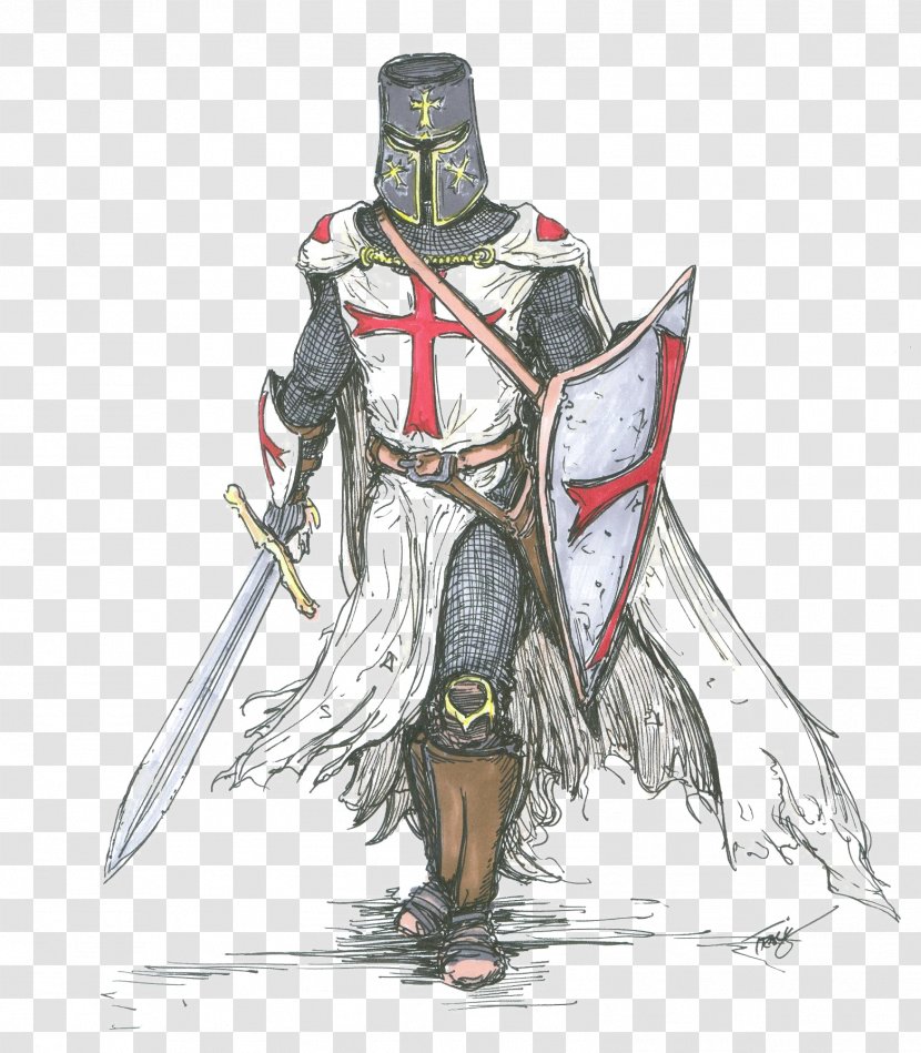 Crusades Middle Ages Kingdom Of Jerusalem Knights Templar - Military Order - Knight Transparent PNG