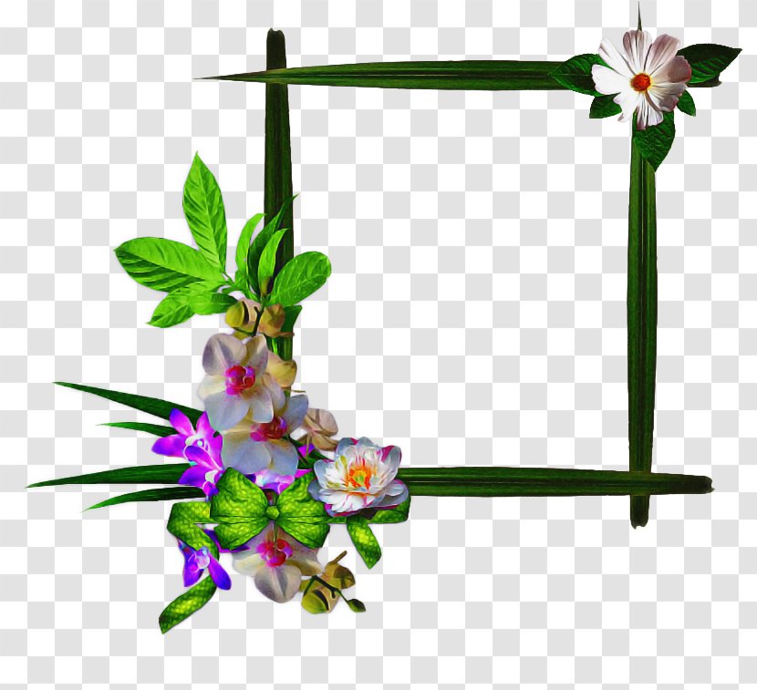 Flower Background Frame - Wildflower - Picture Transparent PNG