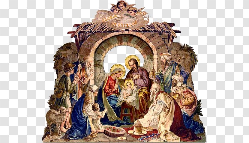 Bethlehem Nativity Scene Of Jesus Christmas Manger - Eve - Door Transparent PNG
