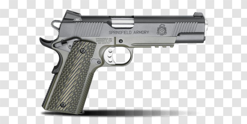 Springfield Armory, Inc. .45 ACP M1911 Pistol Firearm - Gun Accessory - Handgun Transparent PNG