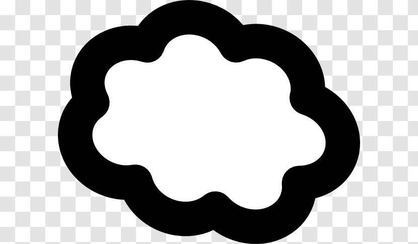 Clip Art Black Love Line Heart - And White - Thought Cloud Transparent PNG