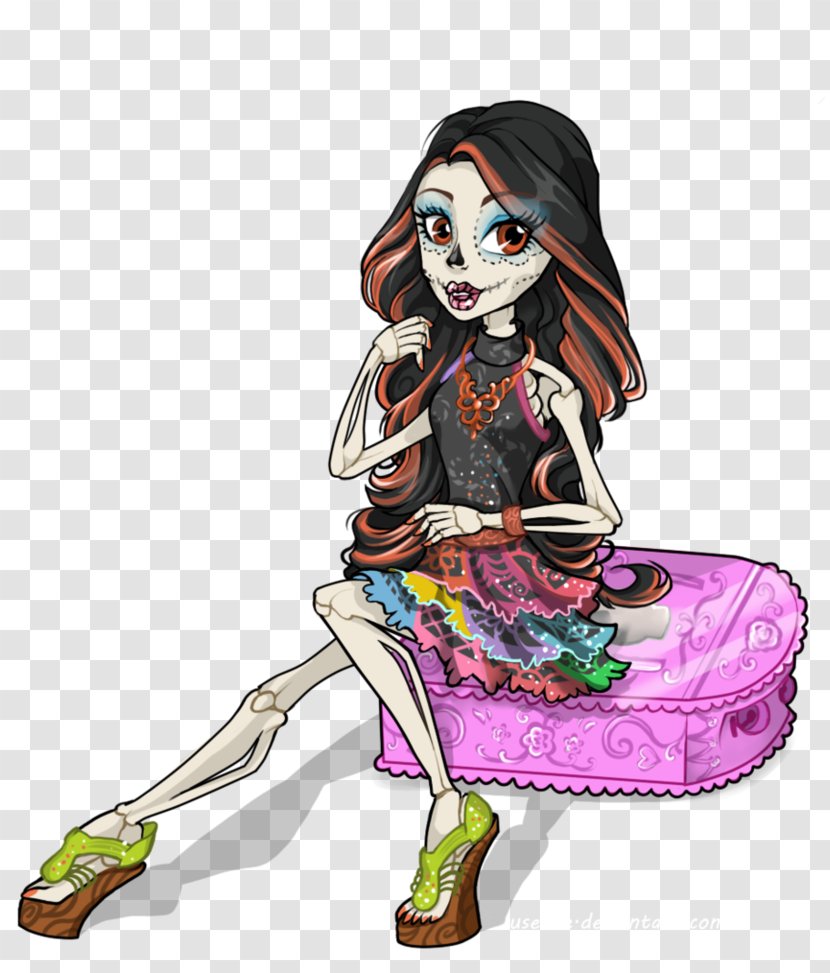 Monster High Skelita Calaveras Doll Toy - Ooak Transparent PNG