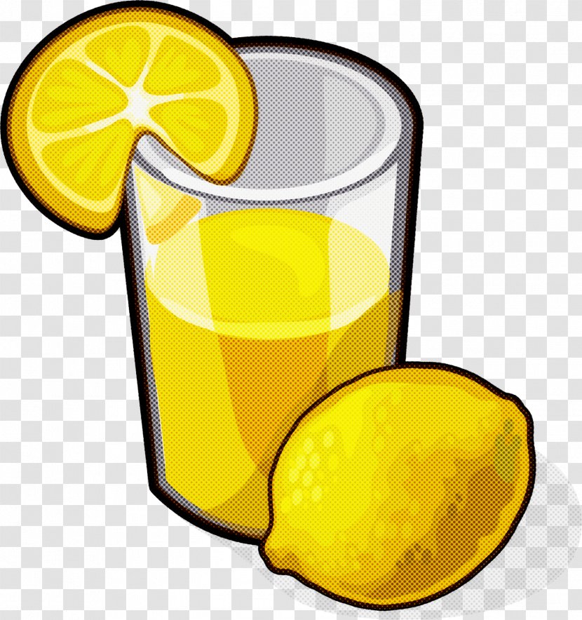 Yellow Juice Lemon Lemon-lime Drink - Orange Transparent PNG