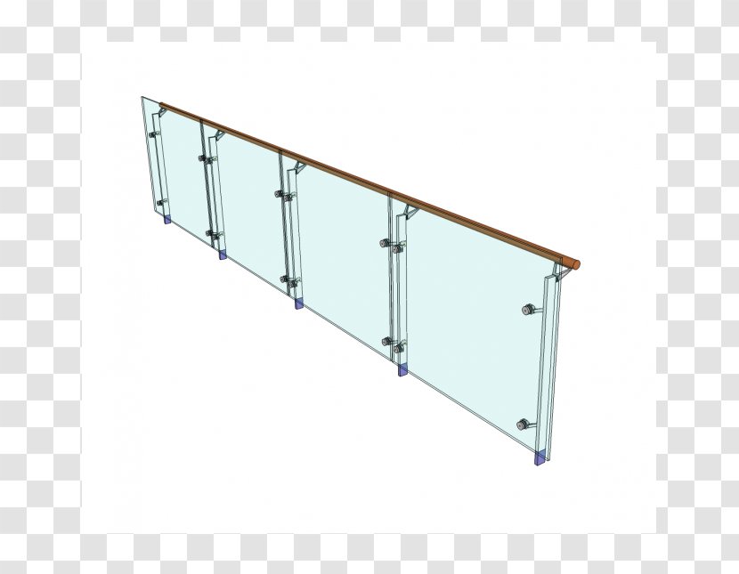 Handrail Window Material Glass Baluster - Sketchup - Block Transparent PNG