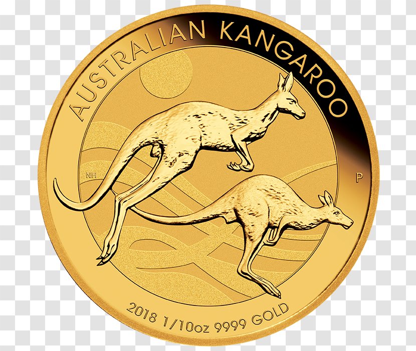 Perth Mint Australian Gold Nugget Bullion Coin Kangaroo - Fauna Transparent PNG