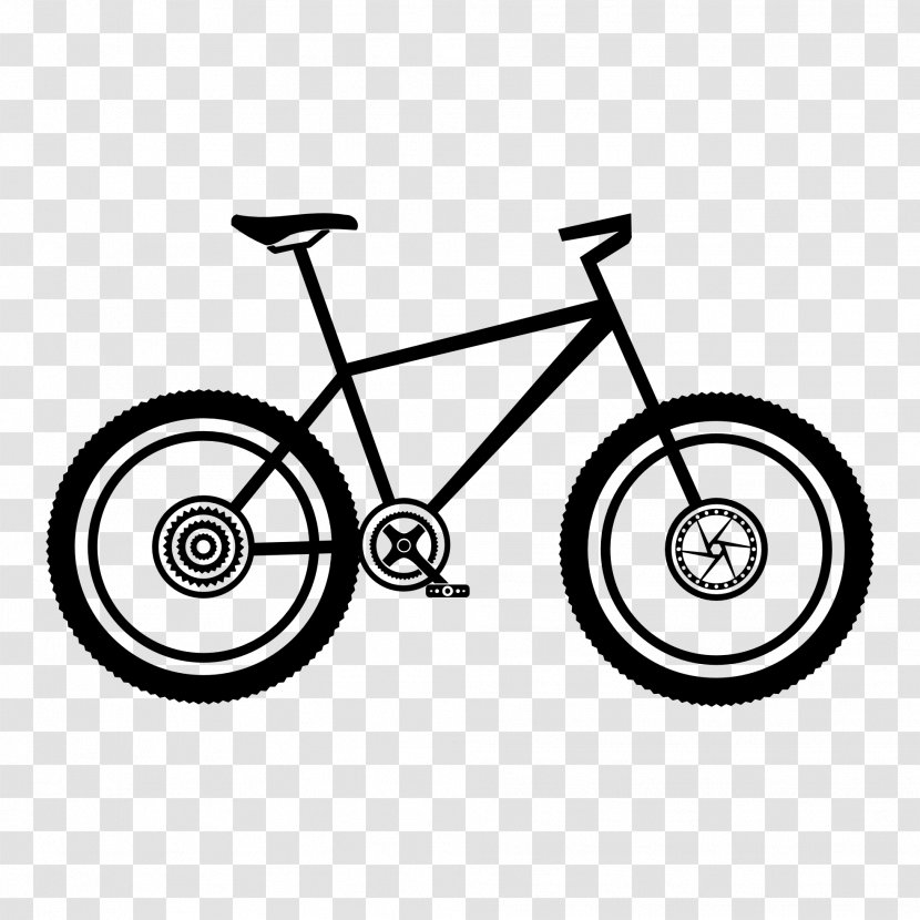 Bicycle Mountain Bike Cycling Clip Art - Hybrid Transparent PNG