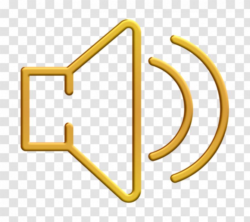 Megaphone Icon - Sound - Symbol Yellow Transparent PNG