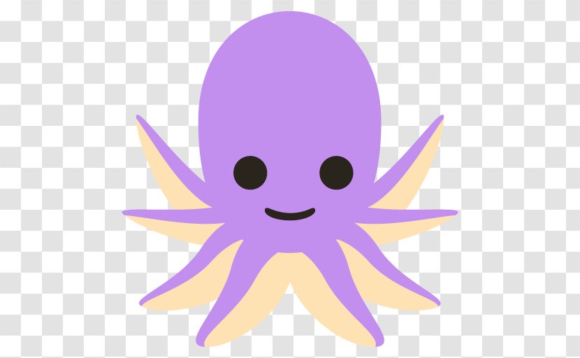 Emoji Octopus Emoticon Sticker - Pink - Male Lion Transparent PNG