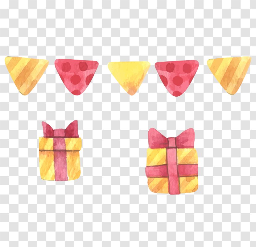 Gift Box Cartoon - Yellow - Creative Transparent PNG