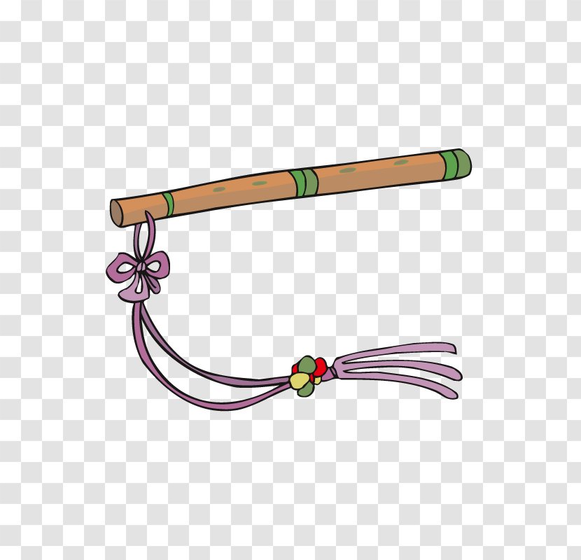 Dizi - Watercolor - Flute Ai Picture Material Transparent PNG