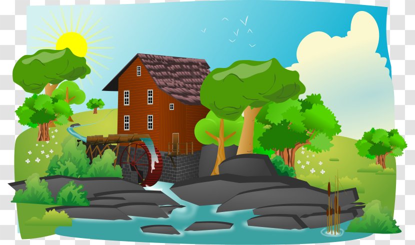 Rural Area Free Content Clip Art - Cartoon - Simple Landscape Cliparts Transparent PNG