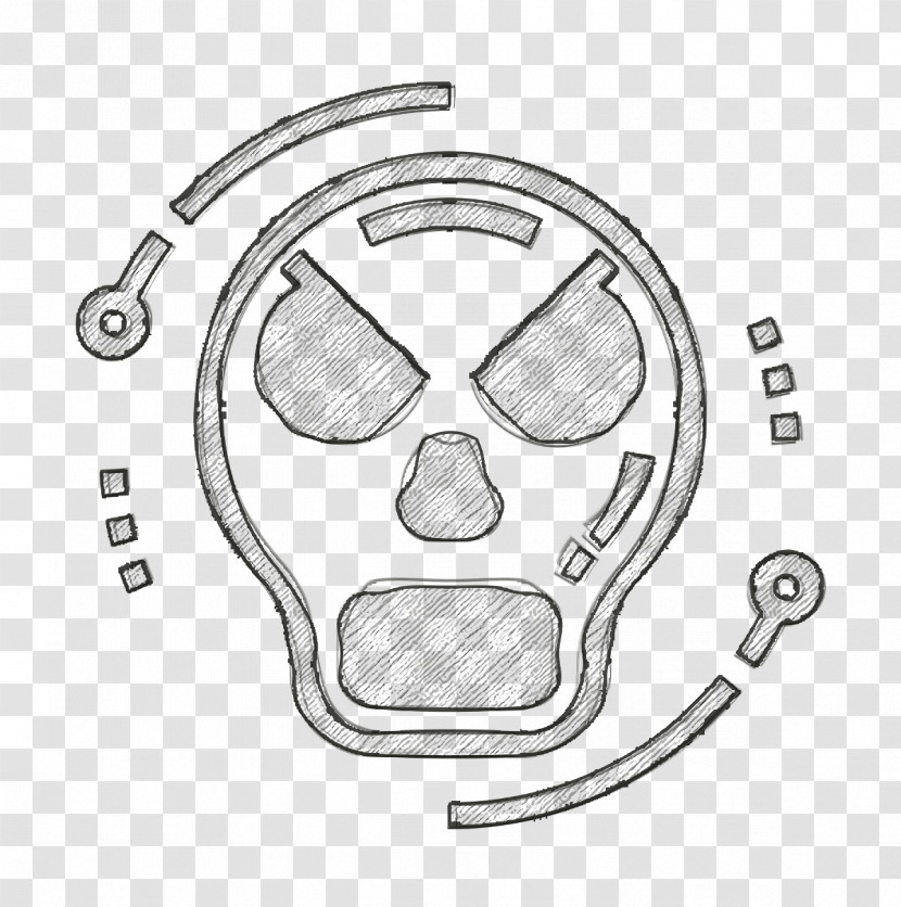 Cyber Crime Icon Skull Icon Bad Icon Transparent PNG