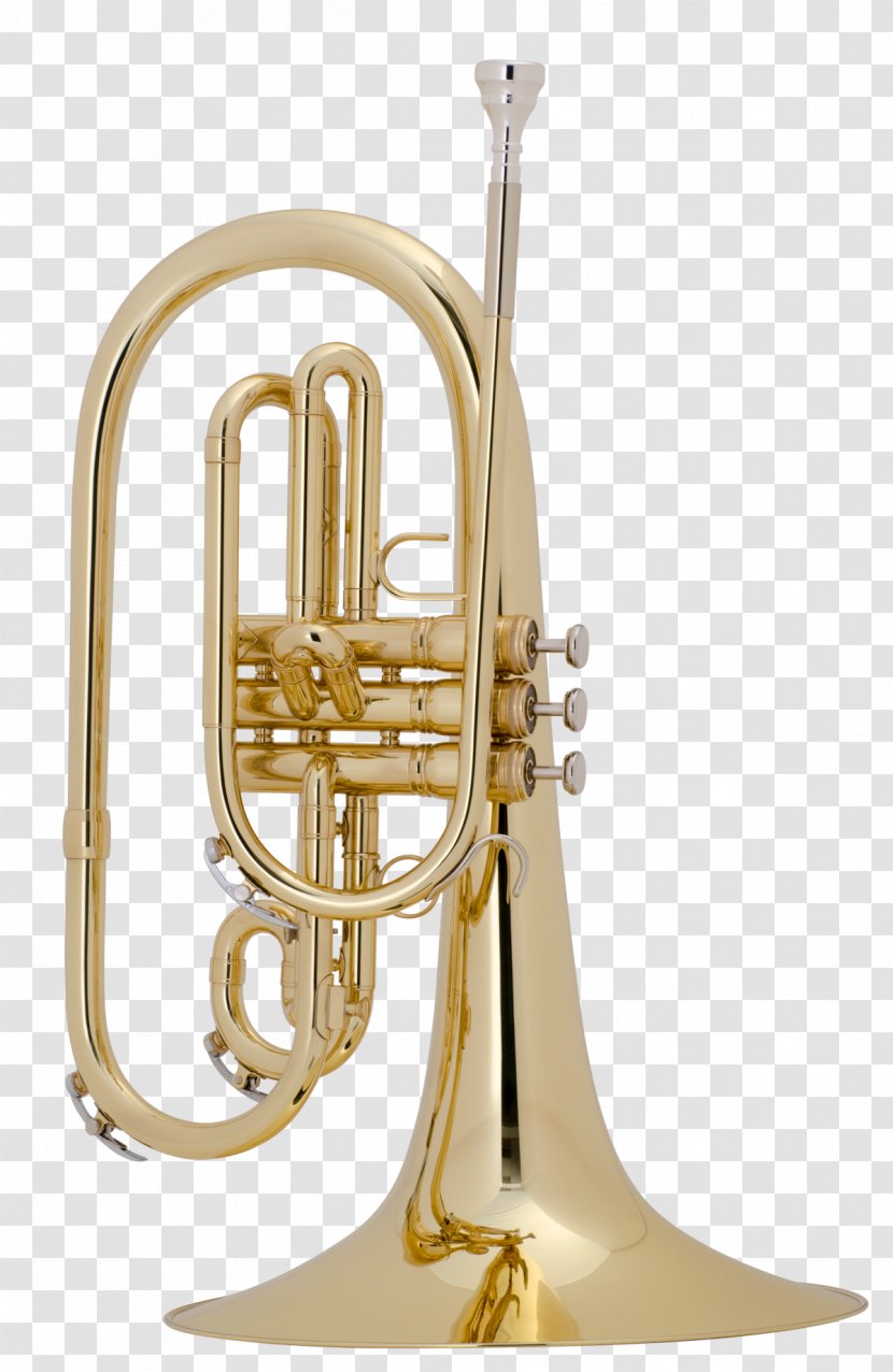 Saxhorn Mellophone Euphonium Trumpet French Horns - Watercolor Transparent PNG