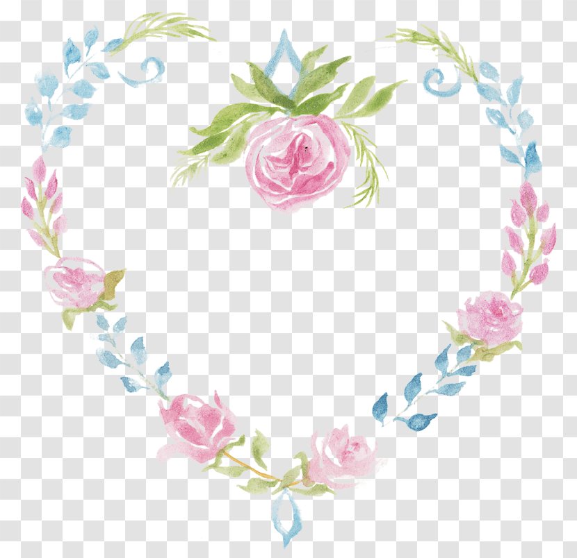 Image Download Flower Vector Graphics - Heart - Floral Wreath Transparent PNG