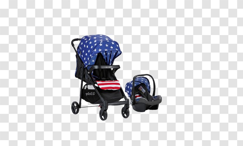 Baby Transport Infant Cart - Electric Blue - Star Stroller Transparent PNG
