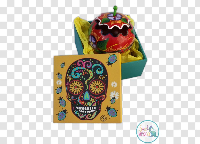 Calavera Handicraft Huichol Art Mexico Bead - Mexican Handcrafts And Folk Transparent PNG