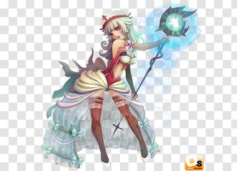 Cleric Dragon Nest Game Player Character Paladin - Silhouette - Female Transparent PNG