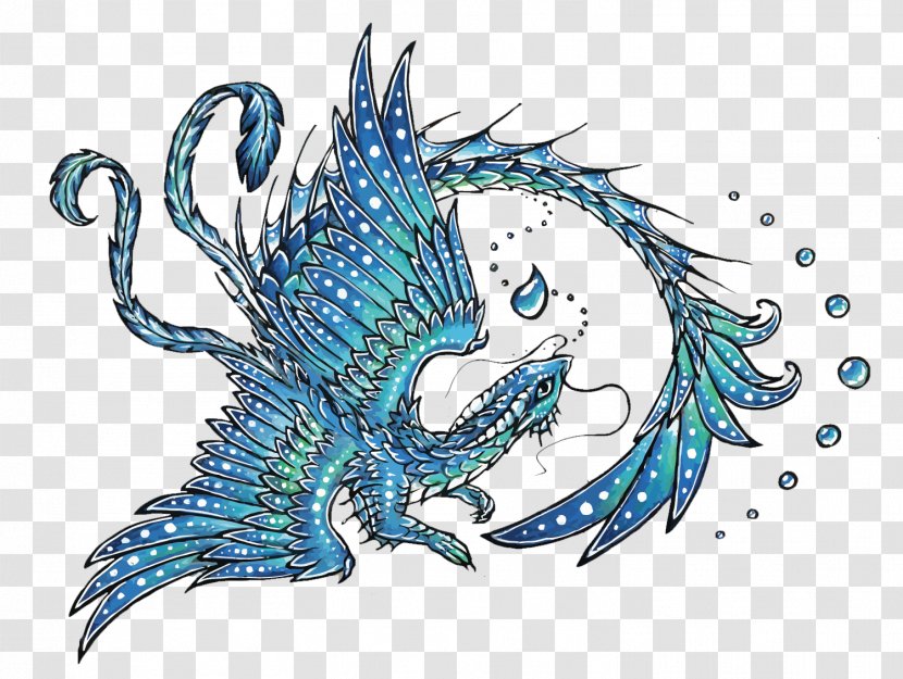 Chinese Dragon Pattern - European - Vector Blue Western Transparent PNG