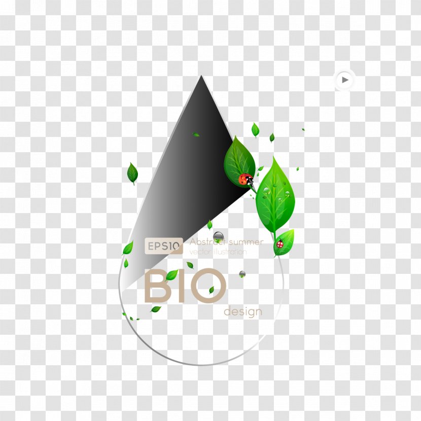Leaf Drop Water - Triangle - Vector Drops And Leaves Transparent PNG