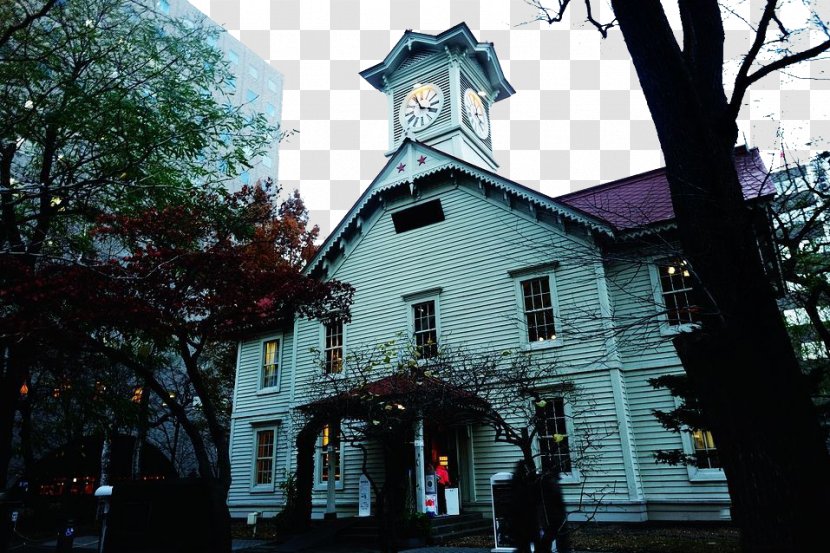 Sapporo TV Tower Clock Photography - Property - Photos Transparent PNG