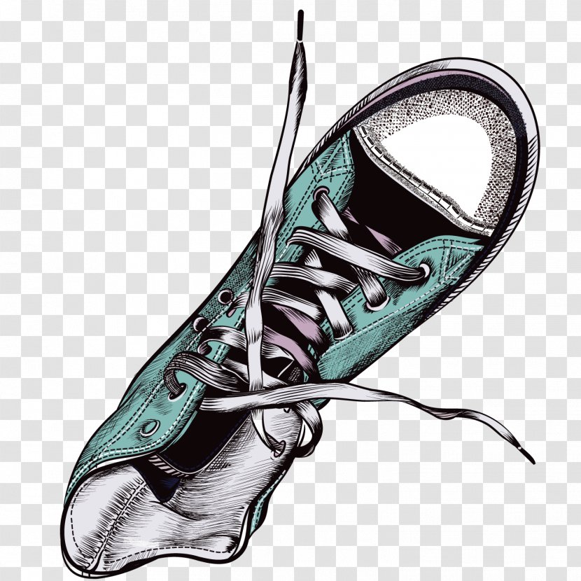 Shoe Euclidean Vector Sneakers - Boot - Blue Shoes Transparent PNG