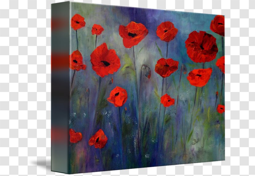 Common Poppy Still Life Photography Acrylic Paint - Red Fog Transparent PNG