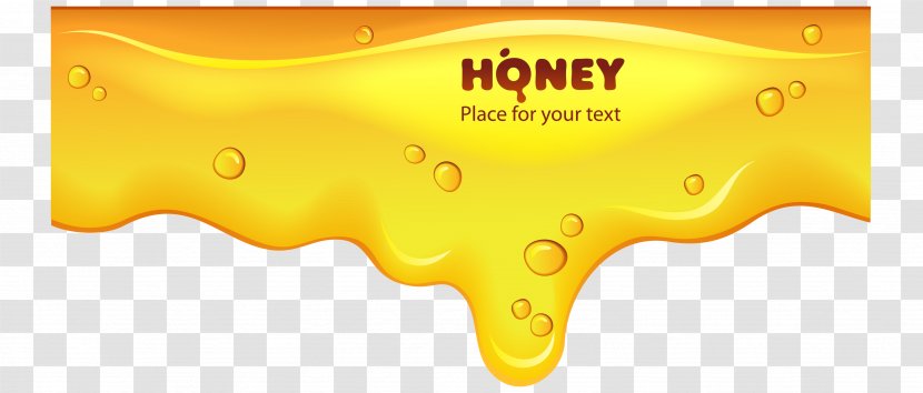 Brand Yellow Font - Orange - Honey Drop Effect Vector Transparent PNG