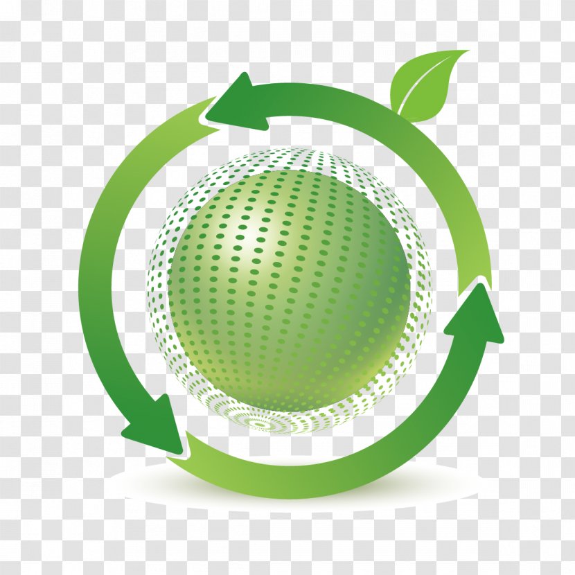 Arrows And Earth - Green - Computer Software Transparent PNG