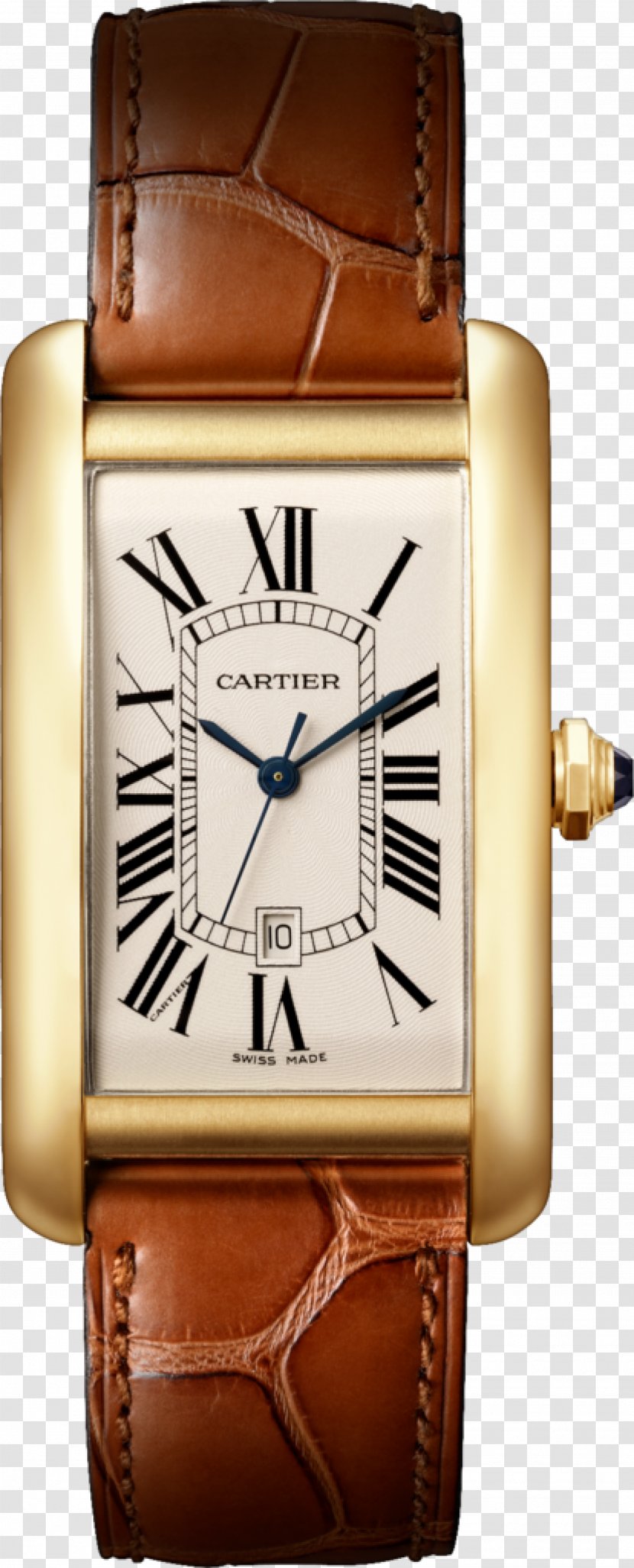 Cartier Tank Watch Bracelet Française - Pocket Transparent PNG