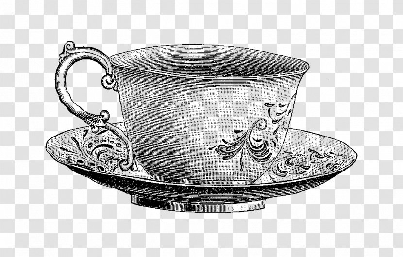 Teacup Saucer Teapot Clip Art - Mug - Vintage Tea Cliparts Transparent PNG