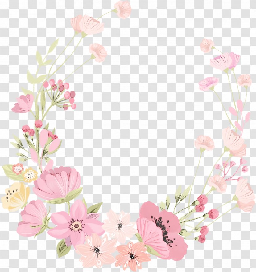 Watercolor Floral Background - Painting - Jewellery Blossom Transparent PNG