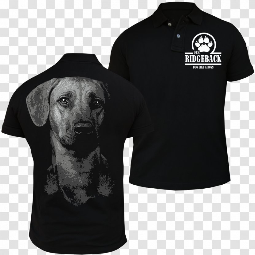 T-shirt Polo Shirt Jeans Pants Sleeve - Snout - Rhodesian Ridgeback Transparent PNG