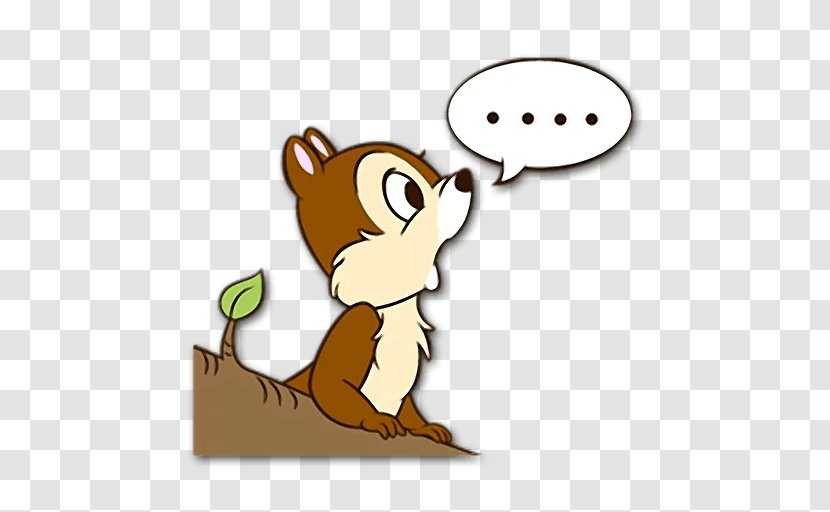 Chip 'n' Dale Sticker Minnie Mouse Goofy LINE - Fauna - Beaver Transparent PNG