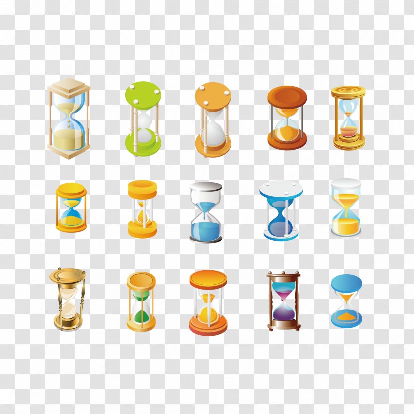 Hourglass Icon - Vector Various Transparent PNG
